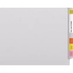 File Folders|Medical Arts Press Reinforced End Tab File Folder, Straight Cut, Letter-Size, White, 250/Carton (S-01602-WHT-B)