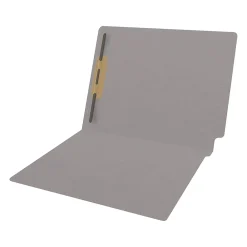 File Folders|Medical Arts Press Reinforced End Tab File Folder, Straight Cut, Letter-Size, Gray, 50/Box (S-01601-GRY)