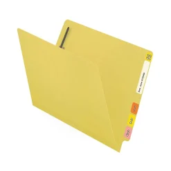 File Folders|Medical Arts Press Reinforced End Tab File Folder, Straight Cut, Letter-Size, Yellow, 50/Box (S-01602-YLW)