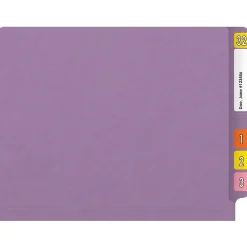 File Folders|Medical Arts Press Reinforced End Tab File Folder, Straight Cut, Letter-Size, Lavender, 50/Box (S-01602-LAV)