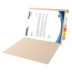 File Folders|Medical Arts Press Reinforced End Tab File Folder, Straight Cut, Letter-Size, Manila, 50/Box (S-01314)