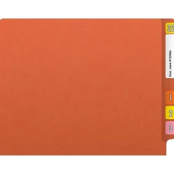 File Folders|Medical Arts Press Reinforced End Tab File Folder, Straight Cut, Letter-Size, Orange, 50/Box (S-01601-ORG)