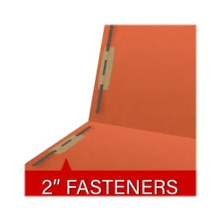 File Folders|Medical Arts Press Reinforced End Tab File Folder, Straight Cut, Letter-Size, Orange, 50/Box (S-01502-ORG)