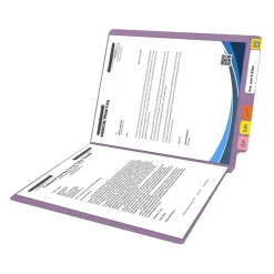 File Folders|Medical Arts Press Reinforced End Tab File Folder, Straight Cut, Letter-Size, Lavender, 50/Box (S-01502-LAV)