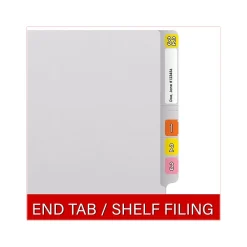 File Folders|Medical Arts Press Reinforced End Tab File Folder, Straight Cut, Letter-Size, White, 50/Box (S-01502-WHT)