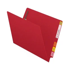 File Folders|Medical Arts Press Reinforced End Tab File Folder, Straight Cut, Letter-Size, Red, 50/Box (S-01502-RED)