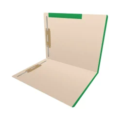 File Folders|Medical Arts Press Standard Reinforced File Folder, Straight Cut, Letter Size, Manila/Dark Green, 50/Box (50693DG)