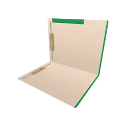 File Folders|Medical Arts Press Standard Reinforced File Folder, Straight Cut, Letter Size, Manila/Dark Green, 50/Box (50693DG)