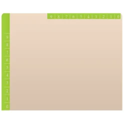 File Folders|Medical Arts Press Standard Reinforced File Folder, Straight Cut, Letter Size, Manila/Light Green, 50/Box (50693LG)