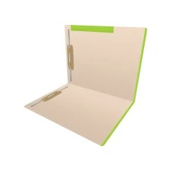 File Folders|Medical Arts Press Standard Reinforced File Folder, Straight Cut, Letter Size, Manila/Light Green, 50/Box (50693LG)