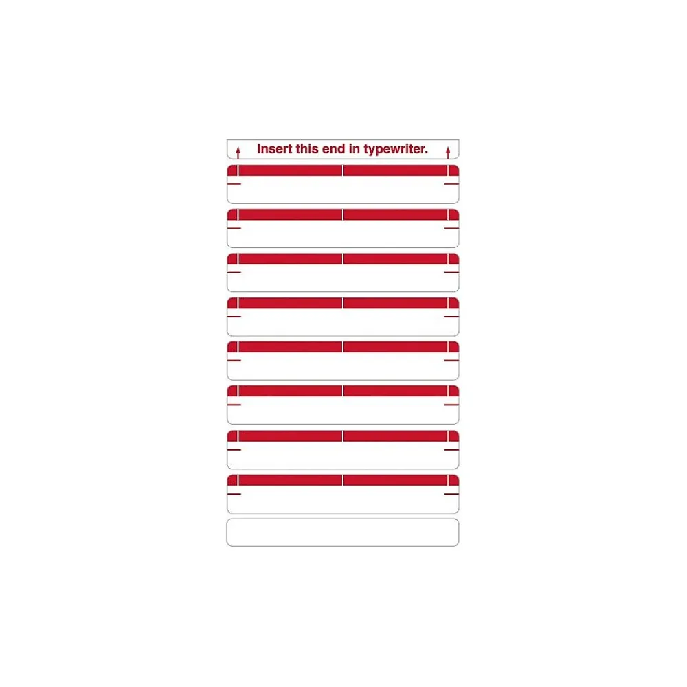 Labels|Medical Arts Press Type-On Write-On Sheet Style Labels, Red (32700)