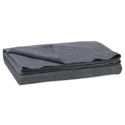 Medline Polyester/Cellulose Emergency Blankets,Gray, 80" L x 40" W, 10/Pack