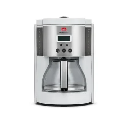 Melitta Aroma Enhance 10-Cups Automatic Drip Coffee Maker, White/Stainless Steel (MCM003PULWH0)