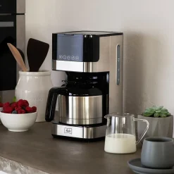 Melitta Aroma Tocco 8-Cups Automatic Drip Coffee Maker, Black/Stainless Steel (MCM010PULBK1)