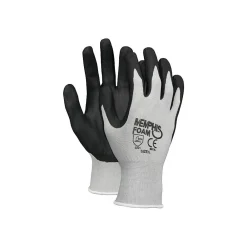 MCR Safety Memphis™ Economy Foam Nitrile Gloves, Small, Gray/Black, 12 Pairs
