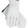 MCR Safety Memphis Gloves® Driver's Gloves, Goatskin Leather, Slip-On Cuff, XL Size, White, 12 PRS