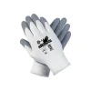 MCR Safety Memphis™ Ultra Tech Foam Seamless Nylon Knit Gloves, Medium, White/Gray, Pair
