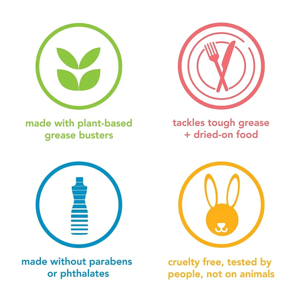 Liquid Dish Soap, Sea Mineral, 18 oz. (10185)<Method