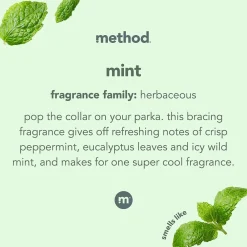 Plant-Based Glass Cleaner, Mint, 28 Ounce (00003)<Method Sale