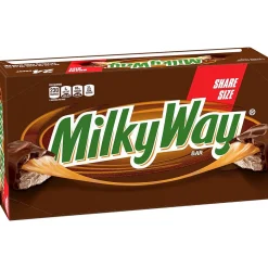Milky Way Milk Chocolate Sharing Size Candy Bar, 3.63 oz Bar, 24/Box (MMM04401)