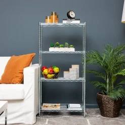 Shelving*Mind Reader 4 Shelf Adjustable Garage Shelving, 11.75