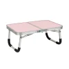 16" x 23.5" Aluminum/MDF Lap Desk/Laptop Stand With Collapsible Legs, Pink (TAFOLAP-PNK)<Mind Reader