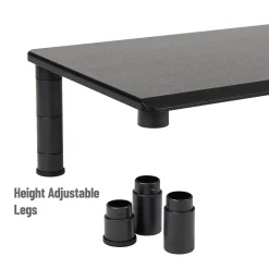 New Mind Reader Adjustable Dual Monitor Stand, Black (DUBMO-BLK)