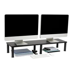New Mind Reader Adjustable Dual Monitor Stand, Black (DUBMO-BLK)
