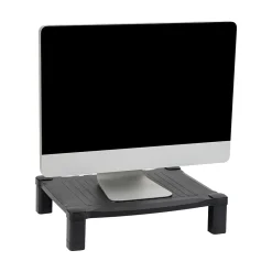 Best Mind Reader Adjustable Plastic Monitor/Laptop Stand, Black (PLMONST-BLK)