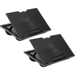 Anchor Collection 14.75" x 11" Plastic Adjustable 8 Position with Cushions Lap Desk, Black, 2/Pack (2LTADJUST-BLK)<Mind Reader Sale