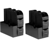 Mind Reader 11-Compartment Coffee Cup and Condiment Organizer, Black, 2/Pack (2CAD01-BLK)