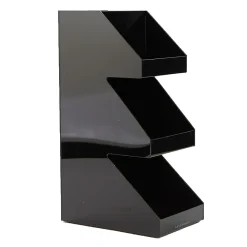 Mind Reader 5-Compartment Coffee, Tea, Utensil and Condiment Countertop Organizer, Black (3TCORG-BLK)