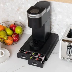 Mind Reader 2-Drawer Single Serve Coffee Pod Drawer Keurig Mini Compatible, 24 Pod Capacity, Black (TRY2DR-BLK)