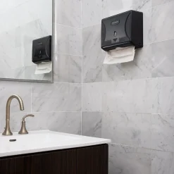 Folded Paper Towel Dispenser, Black (PTWIDE-BLK)<Mind Reader Online