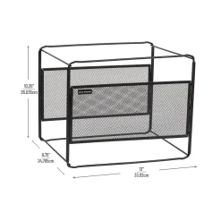 File Storage|Mind Reader Hanging File Folder Organizer, Black (BOXFILE-BLK)
