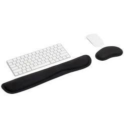 Mind Reader Memory Foam Gaming Ergonomic Keyboard and Mouse Wrist Rest Set, Black (WRESTGEL-BLK)