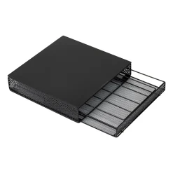 Mind Reader Metal Single Serve Coffee Pod Drawer, 36 Pod Capacity, Black (MTRAY-BLK)