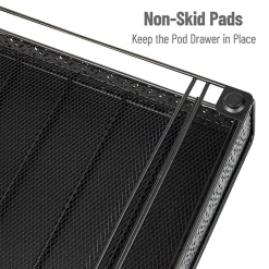 Mind Reader Metal Single Serve Coffee Pod Drawer, 36 Pod Capacity, Black (MTRAY-BLK)