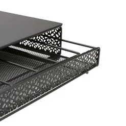 Mind Reader Metal Single Serve Coffee Pod Drawer, 36 Pod Capacity, Black (MTRAY-BLK)