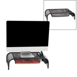 Clearance Mind Reader Monitor Stand with Paper Tray, Up to 24