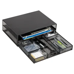 Sale Mind Reader Monitor Stand with Office Supplies Included, Black (MONSET-BLK)