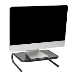 Hot Mind Reader Monitor Stand and Ventilated Laptop Riser, Black (METMONST-BLK)