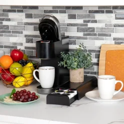 Mind Reader Plastic Coffee Pod Storage Drawer For 12-14 Capacity, Black (TRY03-BLK)