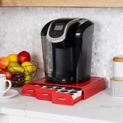 Mind Reader Plastic Single Serve Coffee Pod Storage Drawer, 36 Pod Capacity, (TRAY6-)