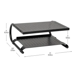 Hot Mind Reader 2-Tier Adjustable Ventilated Monitor Stand, Black (MON2T-BLK)