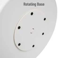 Mind Reader 2-Tier Plastic Lazy Susan Coffee Countertop Organizer, White (SNACKCAR-WHT)