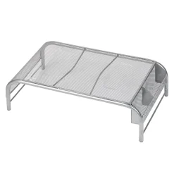 Sale Mind Reader Ventilated Monitor Stand with Side Storage, (MESHM-SIL) Silver