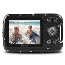 MINOLTA 21 MP 1080p Digital Waterproof Camera, 4x Digital Zoom, Teal (MN30WP-TL)