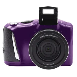 MINOLTA 48 MP/4K Ultra HD Digital Camera with 16x Digital Zoom, Purple (MND50-P)
