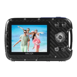 MINOLTA 21 MP/1080p Waterproof Digital Camera with 4x Digital Zoom, Blue (MN30WP-BL)